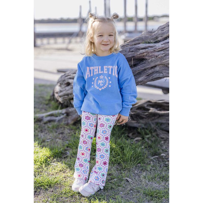 Milky Honeycomb Bloom Flared Legging image number 3